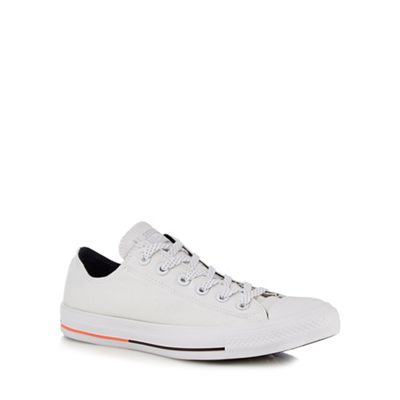 Converse White 'All Star Shield' lace up shoes